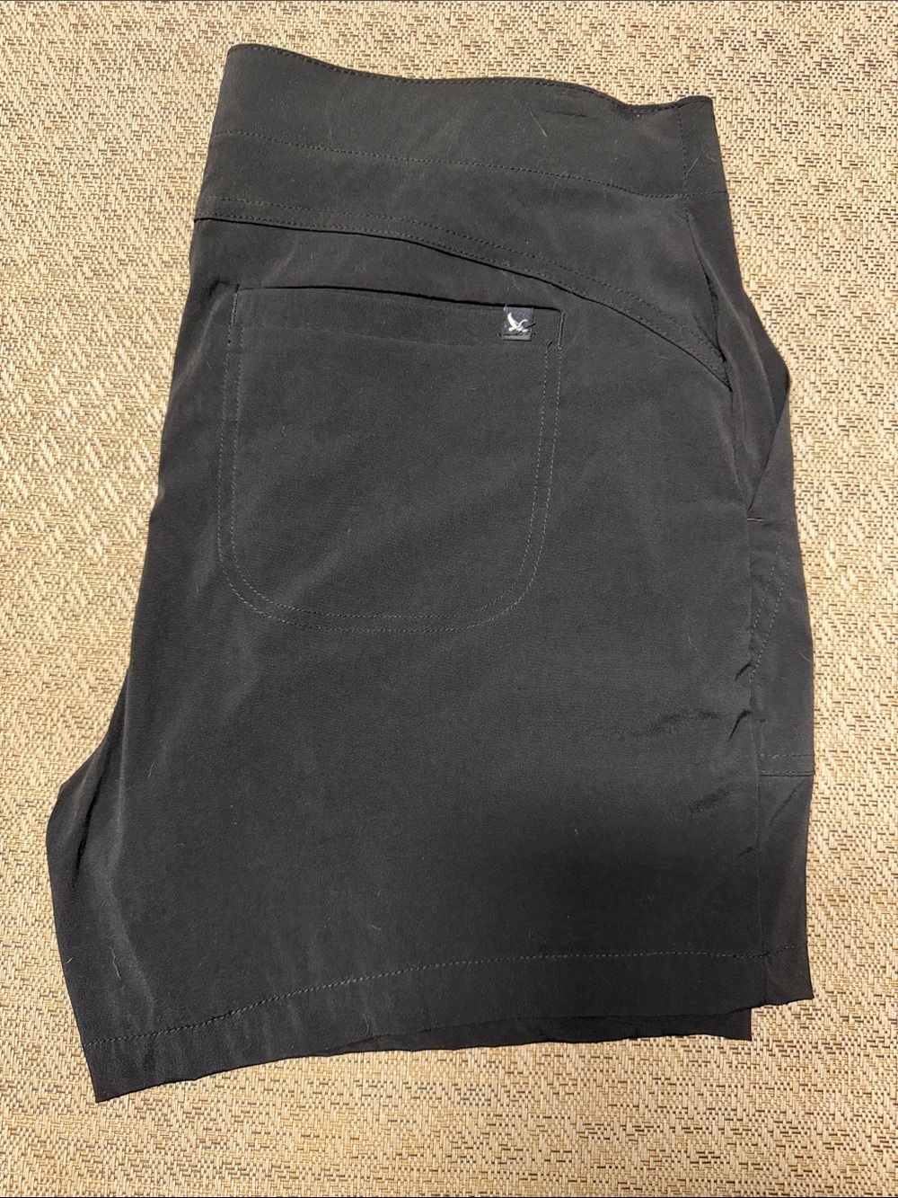 Eddie Bauer Black Athletic Pull-On Shorts 8